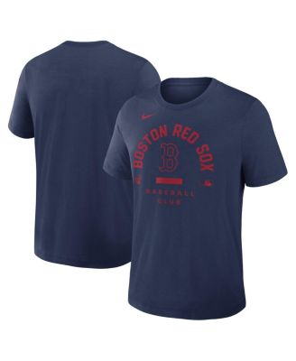 Men's Navy Boston Red Sox Authentic Collection Early&nbsp;Work Tri-Blend Dri-FIT T-Shirt