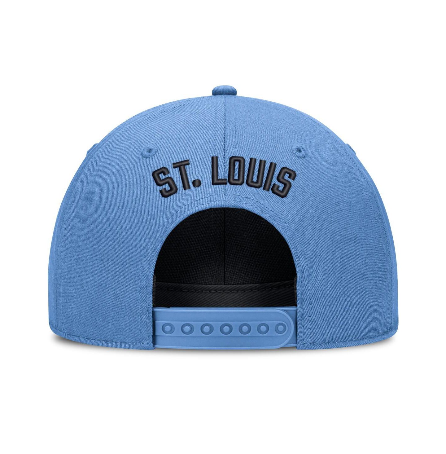 Мужская кепка Nike Light Blue St. Louis Cardinals Cooperstown Rise Adjustable Hat — фото 4