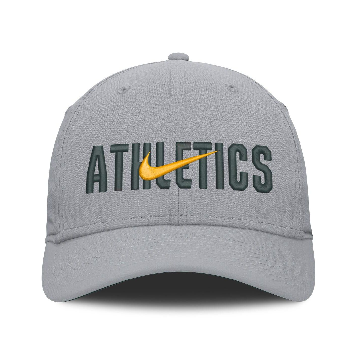Мужская кепка Nike Gray Athletics Primetime Dri-FIT Rise Bozz Flex Hat — фото 2