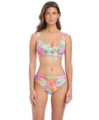 Women's Bellissimo Over-The-Shoulder Banded Swim Bikini Top