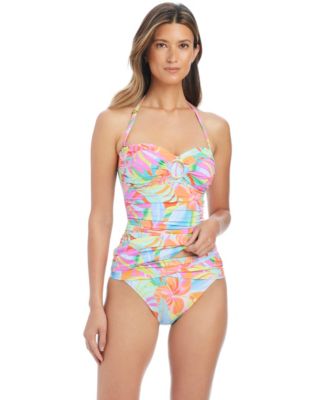 Women's Bellissimo Draped Swim Tankini Top
