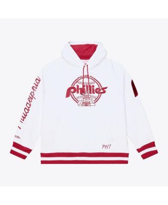 Men's White Philadelphia Phillies Cooperstown Collection Fleece Hoodie