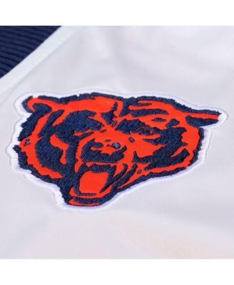Men's Navy Chicago Bears Head Coach Lightweight Full-Snap Satin Jacket