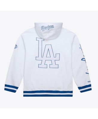 Men's White Los Angeles Dodgers Cooperstown Collection Fleece Hoodie