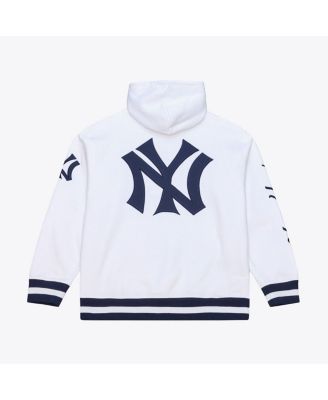 Men's White New York Yankees Cooperstown Collection Fleece Hoodie