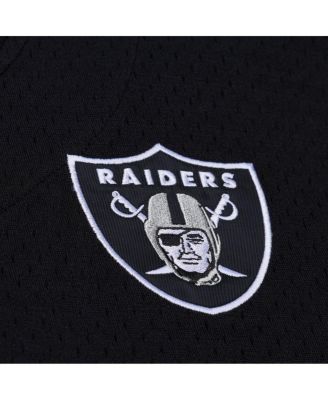 Men's Black Las Vegas Raiders Head Coach Mesh Full-Button Fashion Jersey