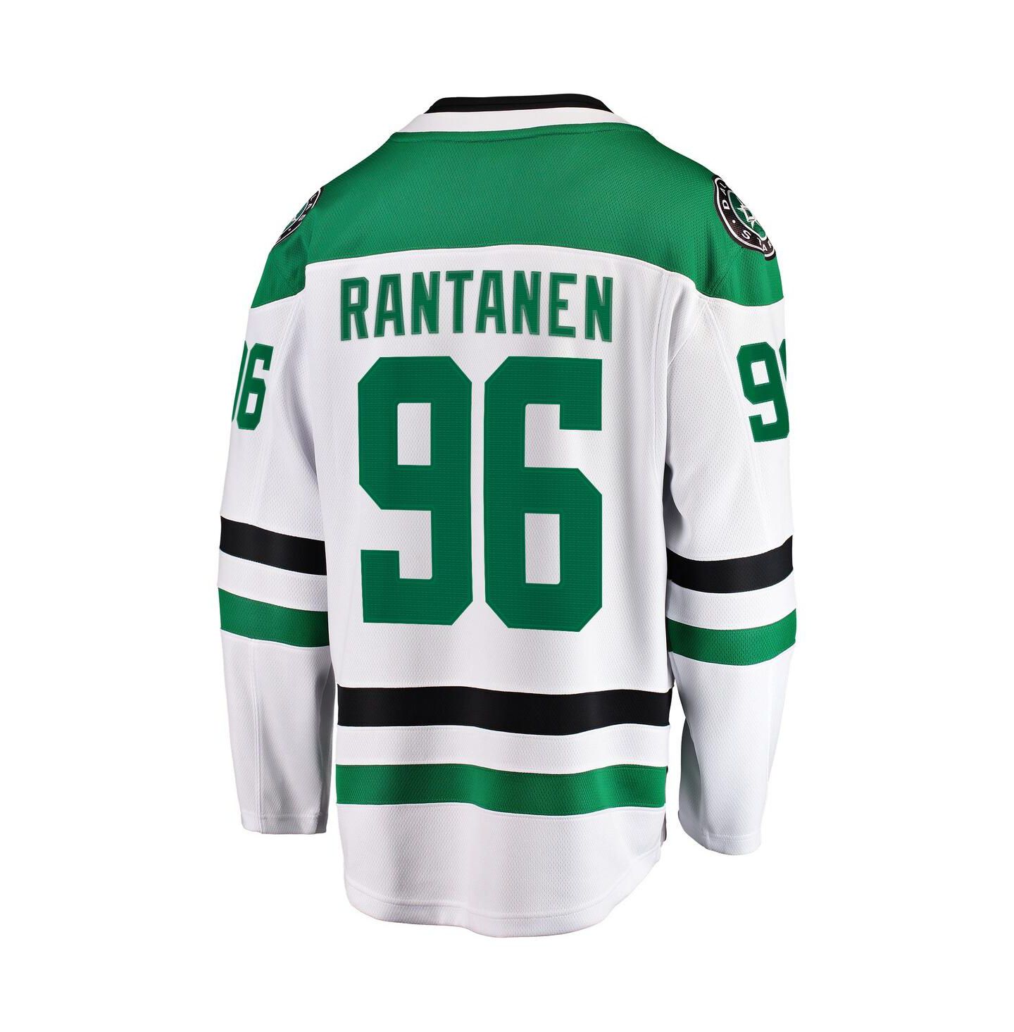 Мужской топ Fanatics Mikko Rantanen White Dallas Stars Away Breakaway Jersey — фото 3