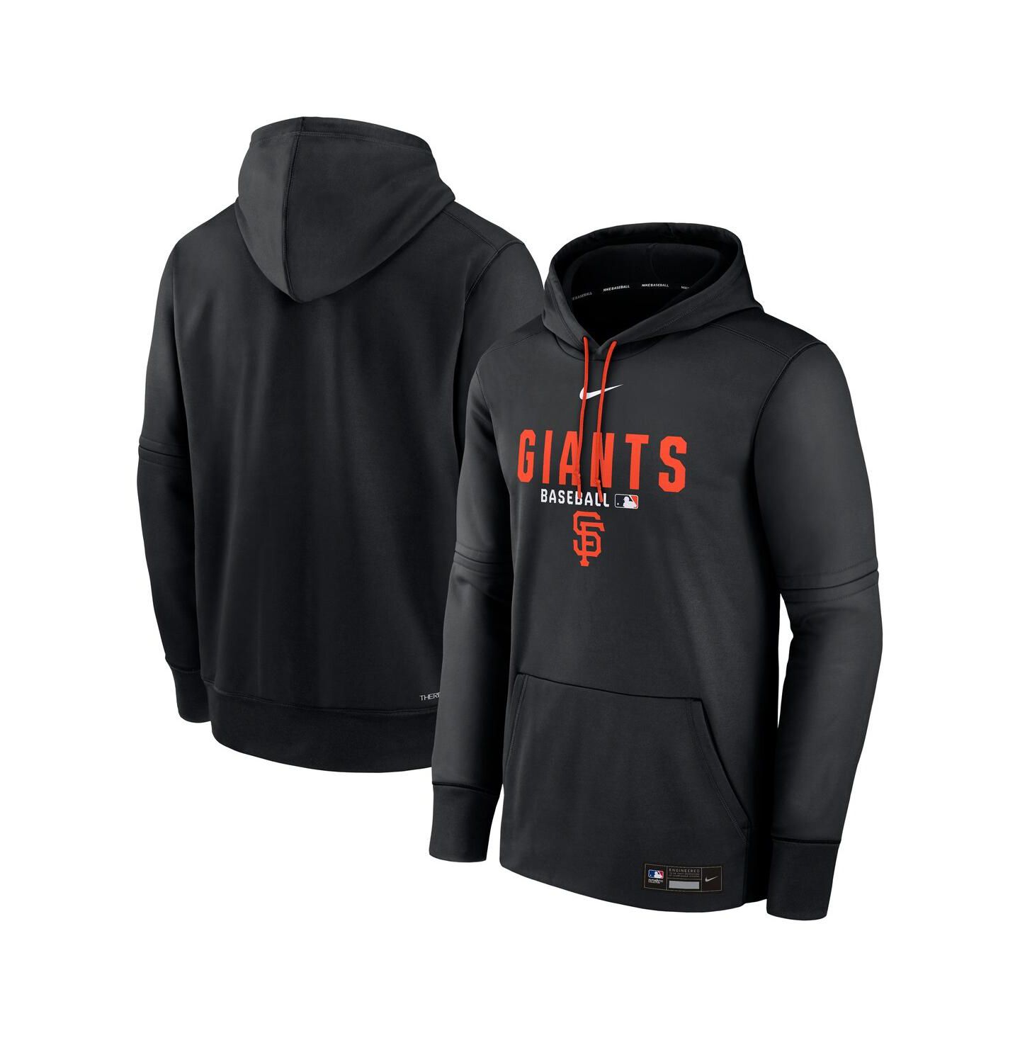 Мужское худи Nike Black San Francisco Giants Authentic Collection Therma-FIT — фото 1