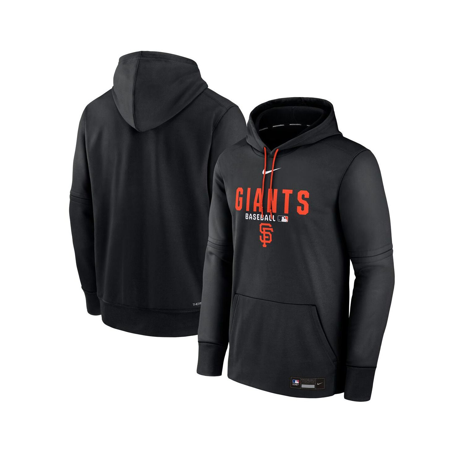 Men's Black San Francisco Giants Authentic Collection Therma-FIT Hoodie