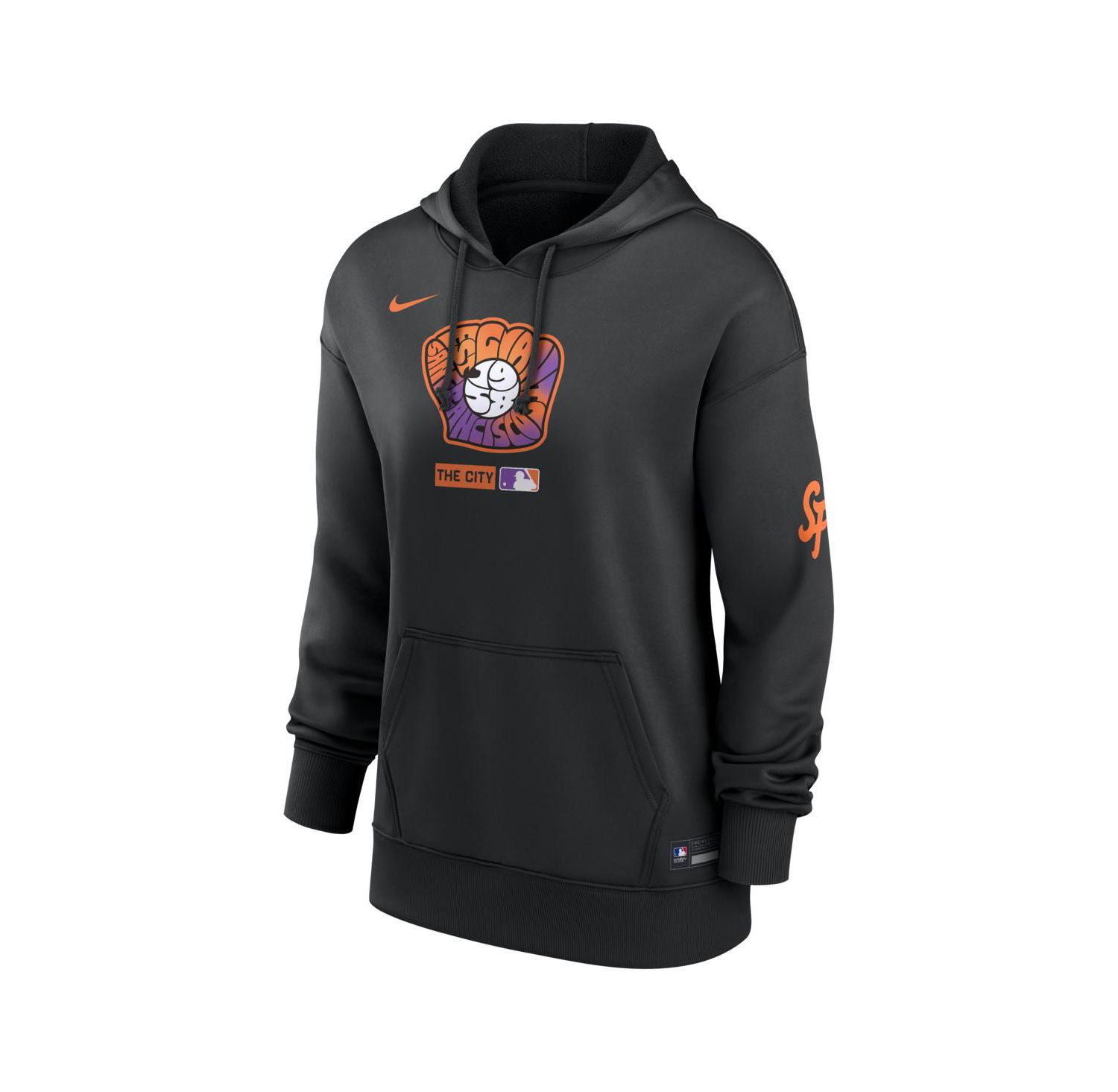 Women's Black San Francisco Giants Authentic Collection City Connect Therma Hoodie