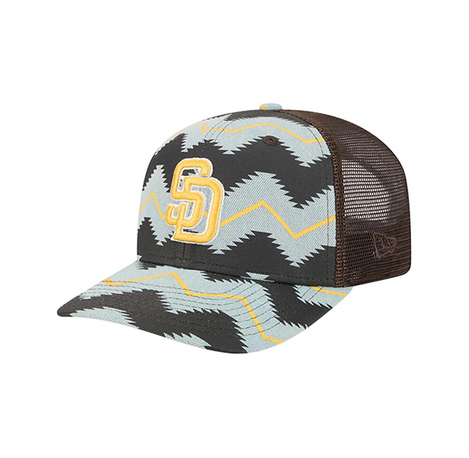 Men's Denim/Brown San Diego Padres Aztec Denim 9SEVENTY Adjustable Hat