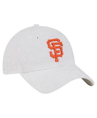 Women's White San Francisco Giants Floral Mesh 9TWENTY Adjustable Hat