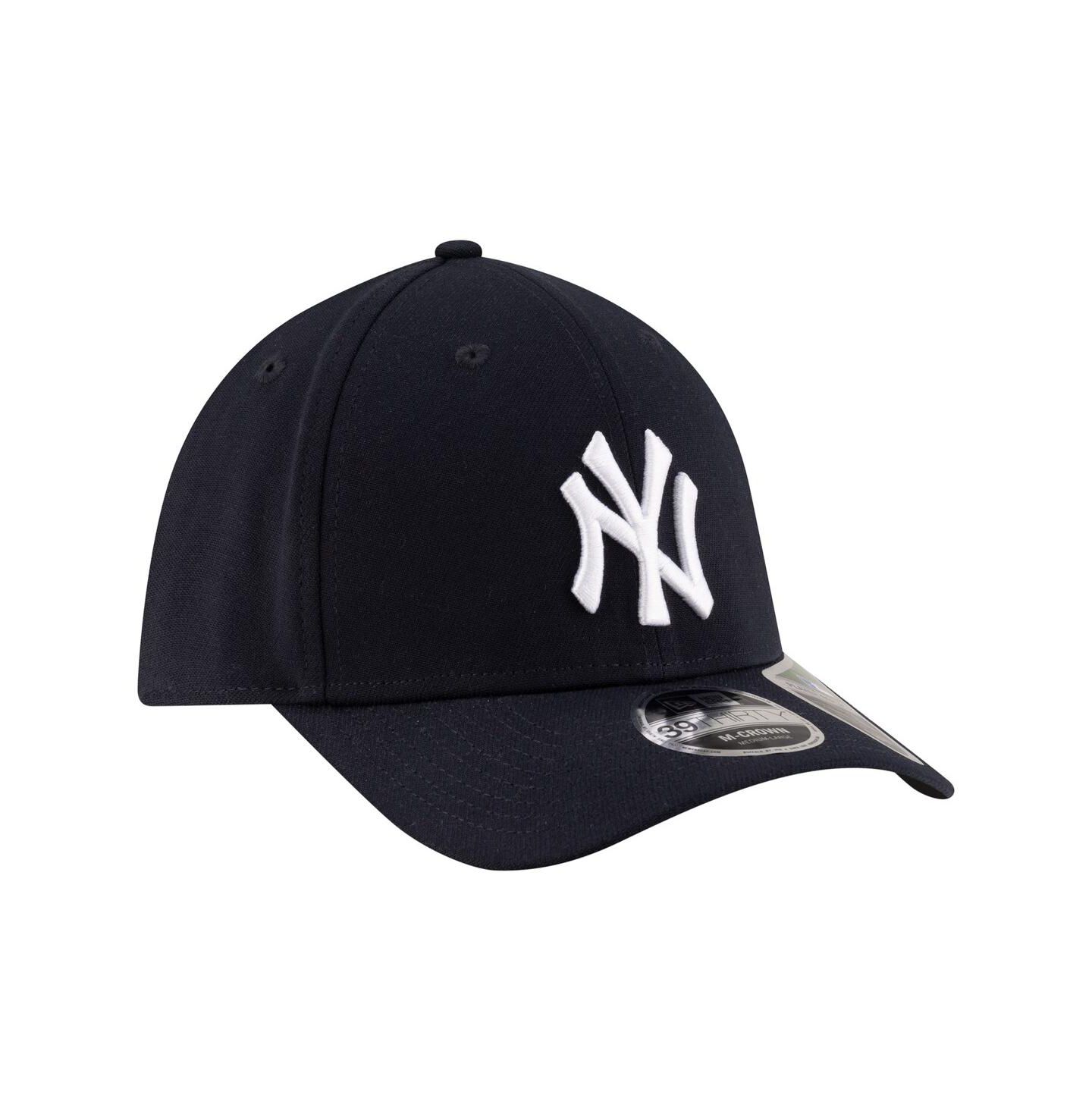 Мужская кепка New Era Navy New York Yankees Player Replica 39THIRTY M-Crown Flex Hat — фото 3