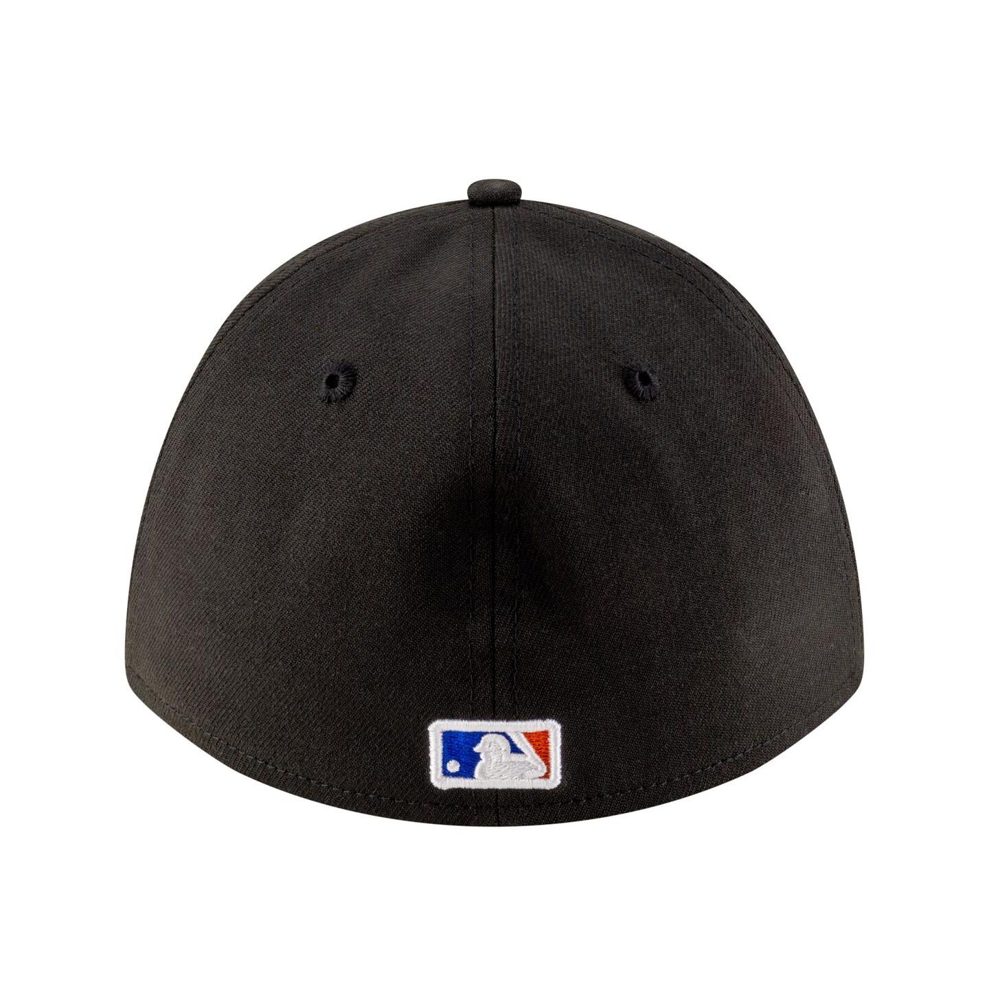 Мужская кепка New Era Black New York Mets Alternate Player Replica 39THIRTY M-Crown Flex Hat — фото 4