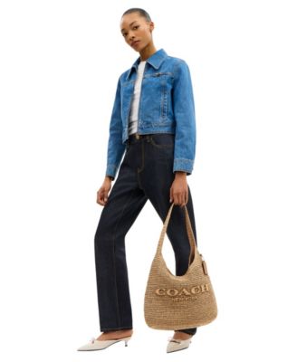 Brooklyn Large Straw Shoulder Bag 34