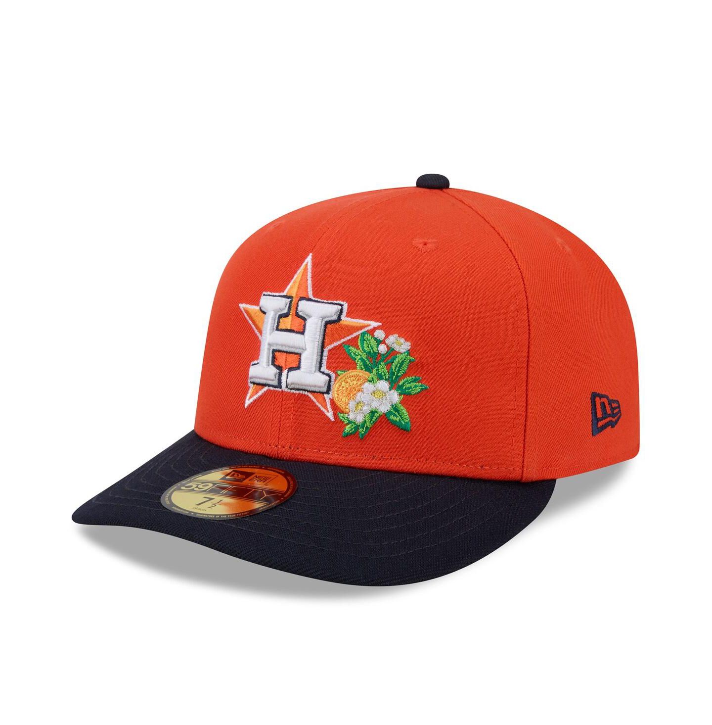 Мужская кепка New Era Orange/Navy Houston Astros 2026 Spring Training 59FIFTY Fitted Hat — фото 3
