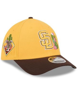 Men's Gold/Brown San Diego Padres 2026 Spring Training M-Crown 39THIRTY Flex Hat