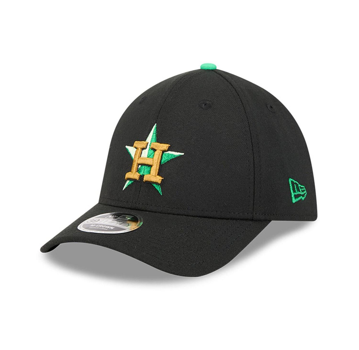 Men's Black Houston Astros 2026 St. Patrick's Day 39THIRTY Flex Hat