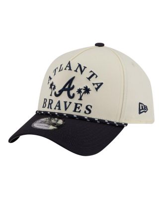 Men's Cream Atlanta Braves 2026 Spring Training Fan Pack Rope A-Frame 9FORTY Adjustable Hat