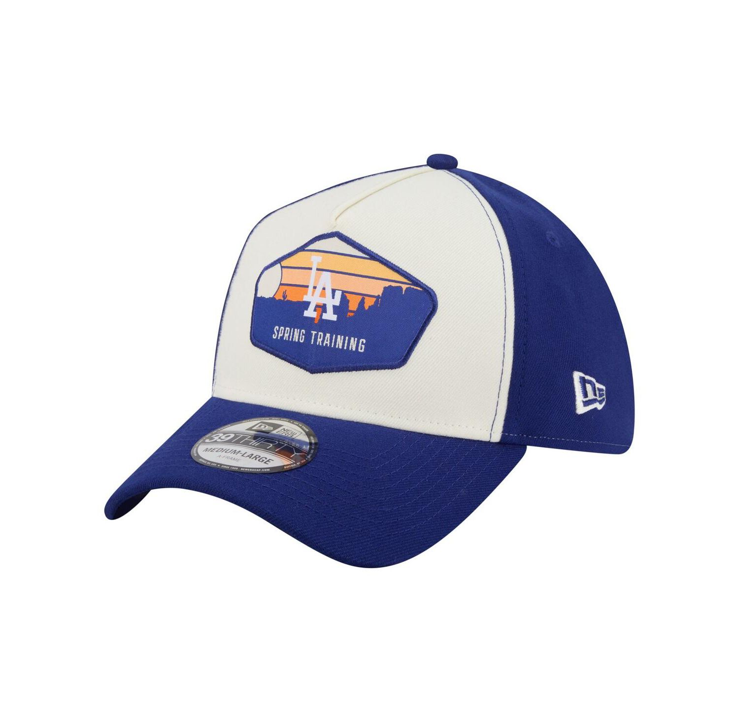 Men's Stone Los Angeles Dodgers 2026 Spring Training Fan Pack Gradient 39THIRTY Flex Hat