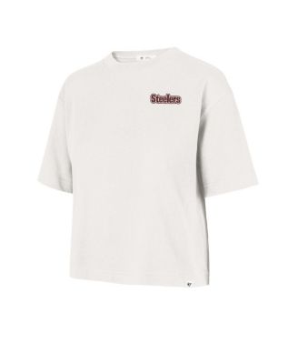 Women's Cream Pittsburgh Steelers Love Letter Reed City T-Shirt