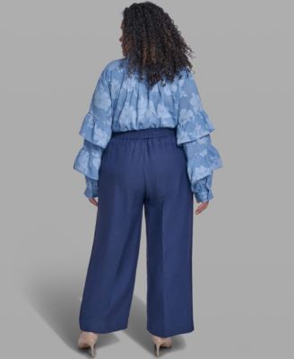 Plus Size Mid-Rise Pull-On Pants