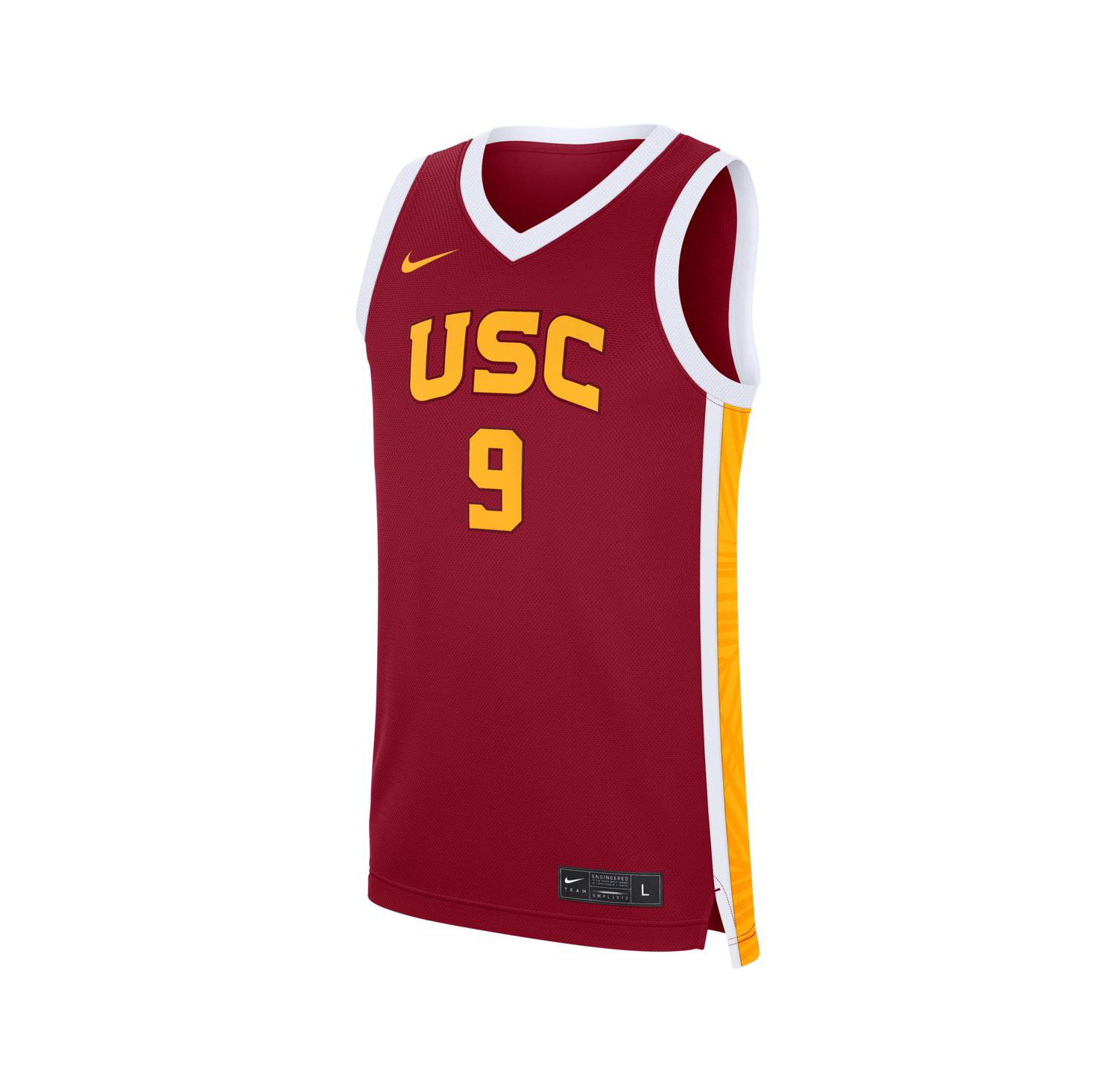 Men's Jazzy Davidson Cardinal USC Trojans Road Replica Basketball Jersey