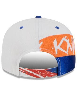Men's White/Blue New York Knicks 2026 NBA All-Star Game Brushstroke 9FIFTY Snapback Hat