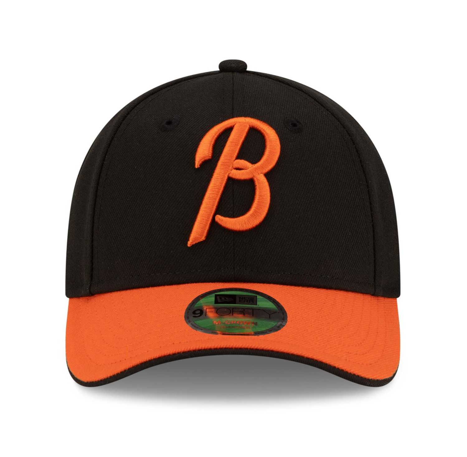 Men's Black/Orange Baltimore Orioles Player Replica 9FORTY Adjustable Hat