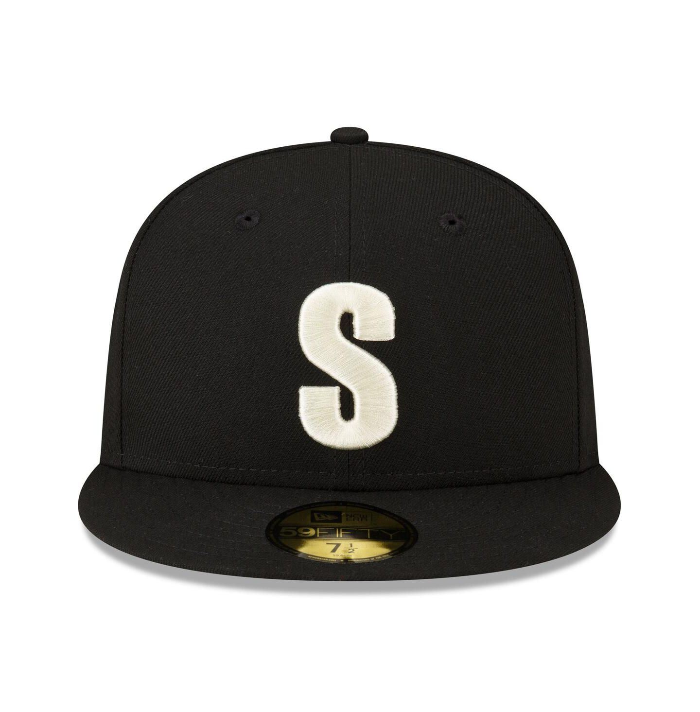 Мужская кепка New Era Black Seattle Mariners Authentic Collection 59FIFTY Fitted Hat — фото 2