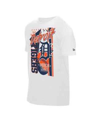 Men's White Detroit Tigers Big Graphic Domestic T-Shirt