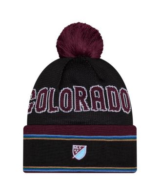 Men's Black Colorado Rapids 2026 Jersey Hook Cuffed Knit Hat with Pom