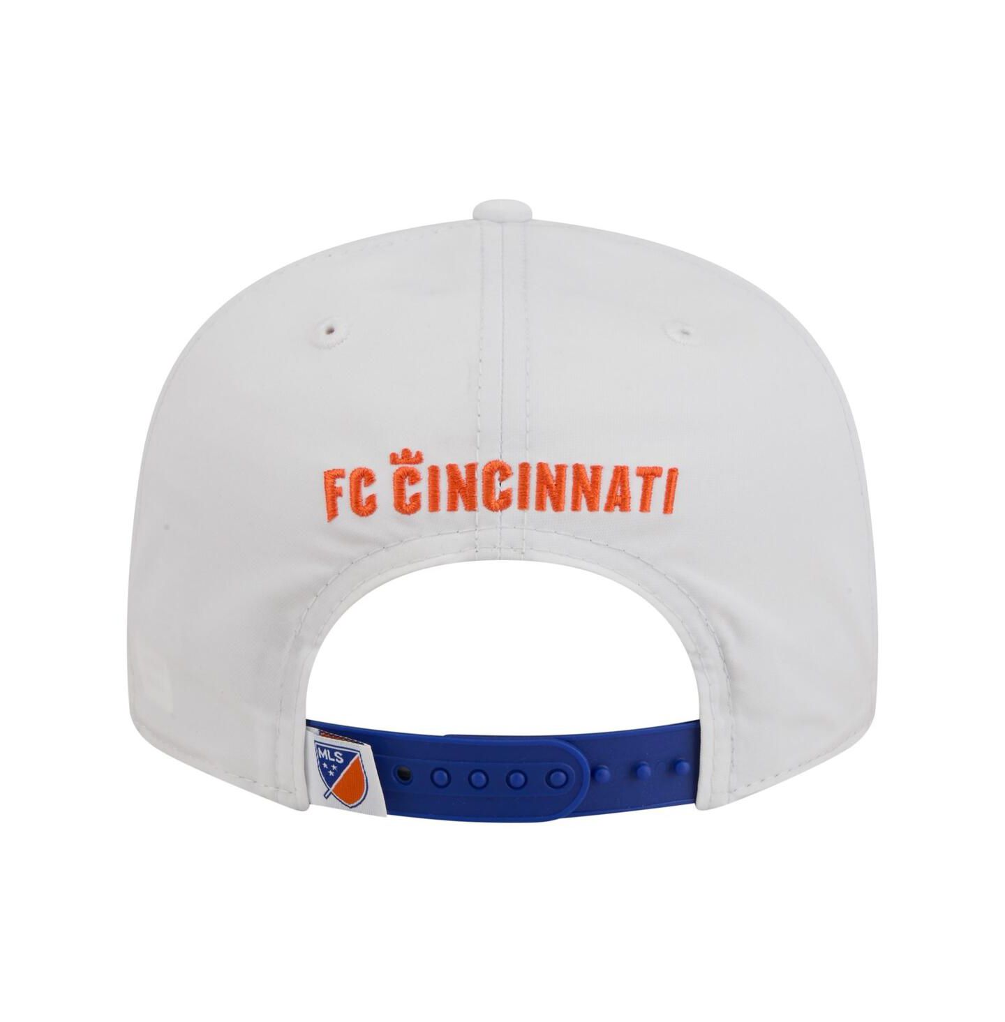Мужские головные уборы New Era White FC Cincinnati 2026 Jersey Hook 9FIFTY Snapback Hat — фото 4