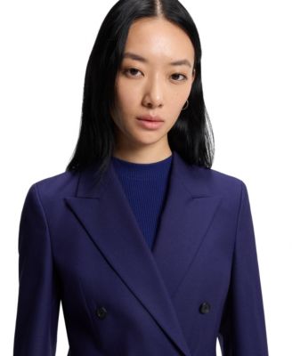 BOSS by Women's Virgin-Wool Twill Slim-Fit Blazer