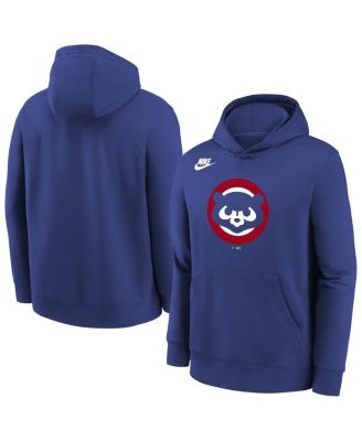 Big Boys and Girls Rush Blue Chicago Cubs Club Fleece Hoodie