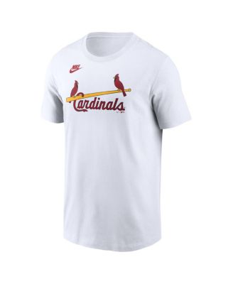 Men's White St. Louis Cardinals Cooperstown Collection Wordmark T-Shirt