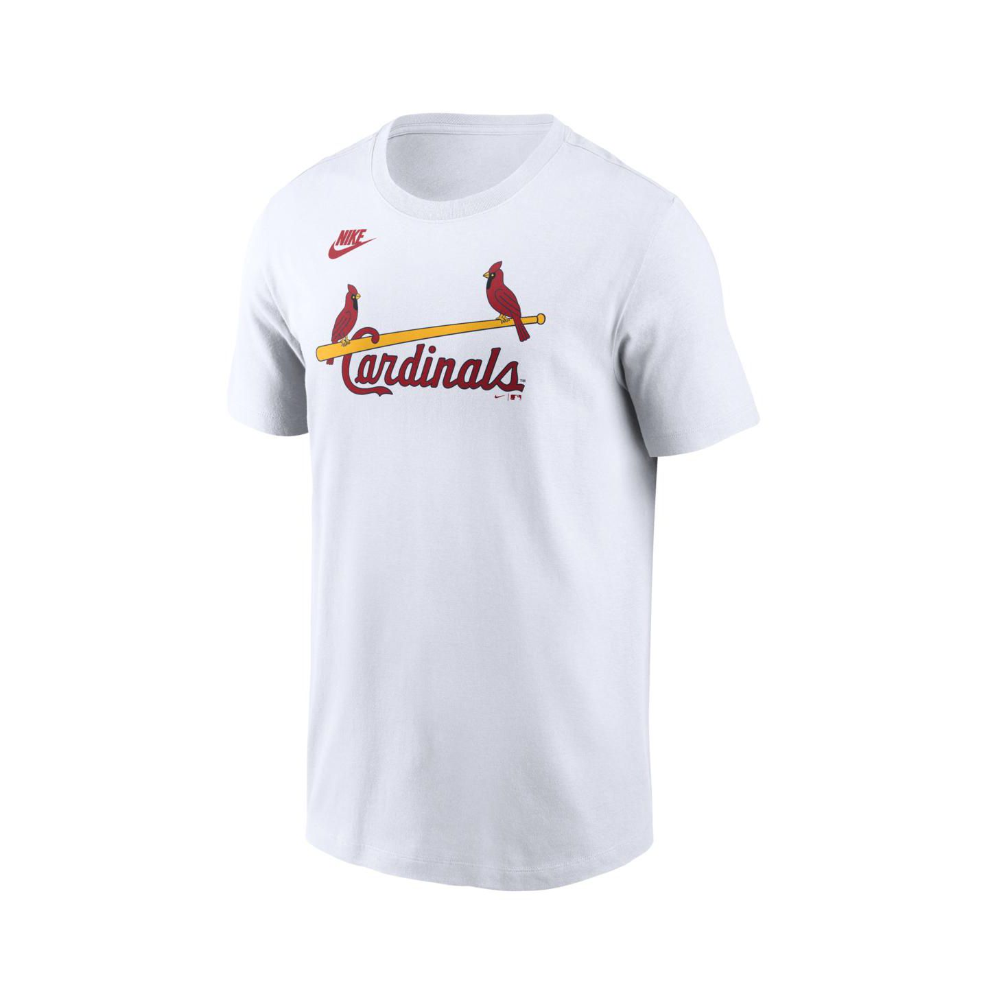 Мужская футболка Nike White St. Louis Cardinals Cooperstown Collection Wordmark — фото 2