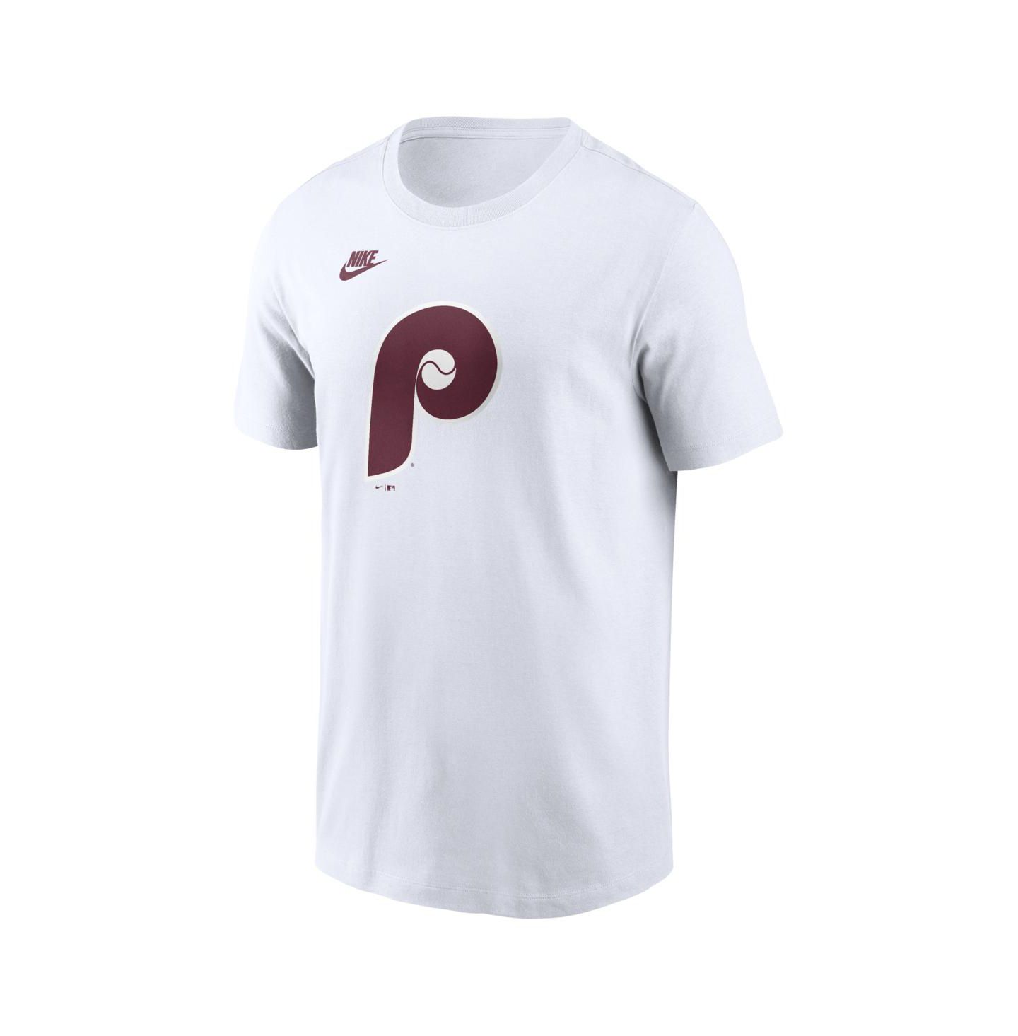 Мужская футболка Nike White Philadelphia Phillies Cooperstown Collection Logo — фото 2