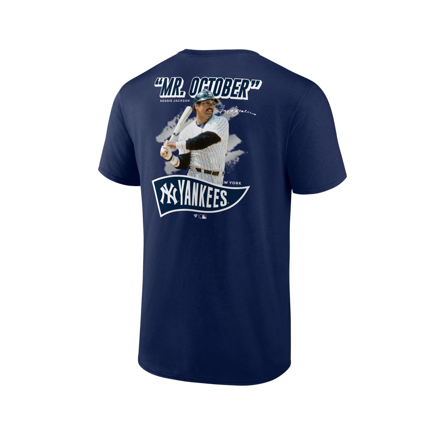 Men's Reggie Jackson Athletic Navy New York Yankees Retired Player Nickname Name & Number T-Shirt