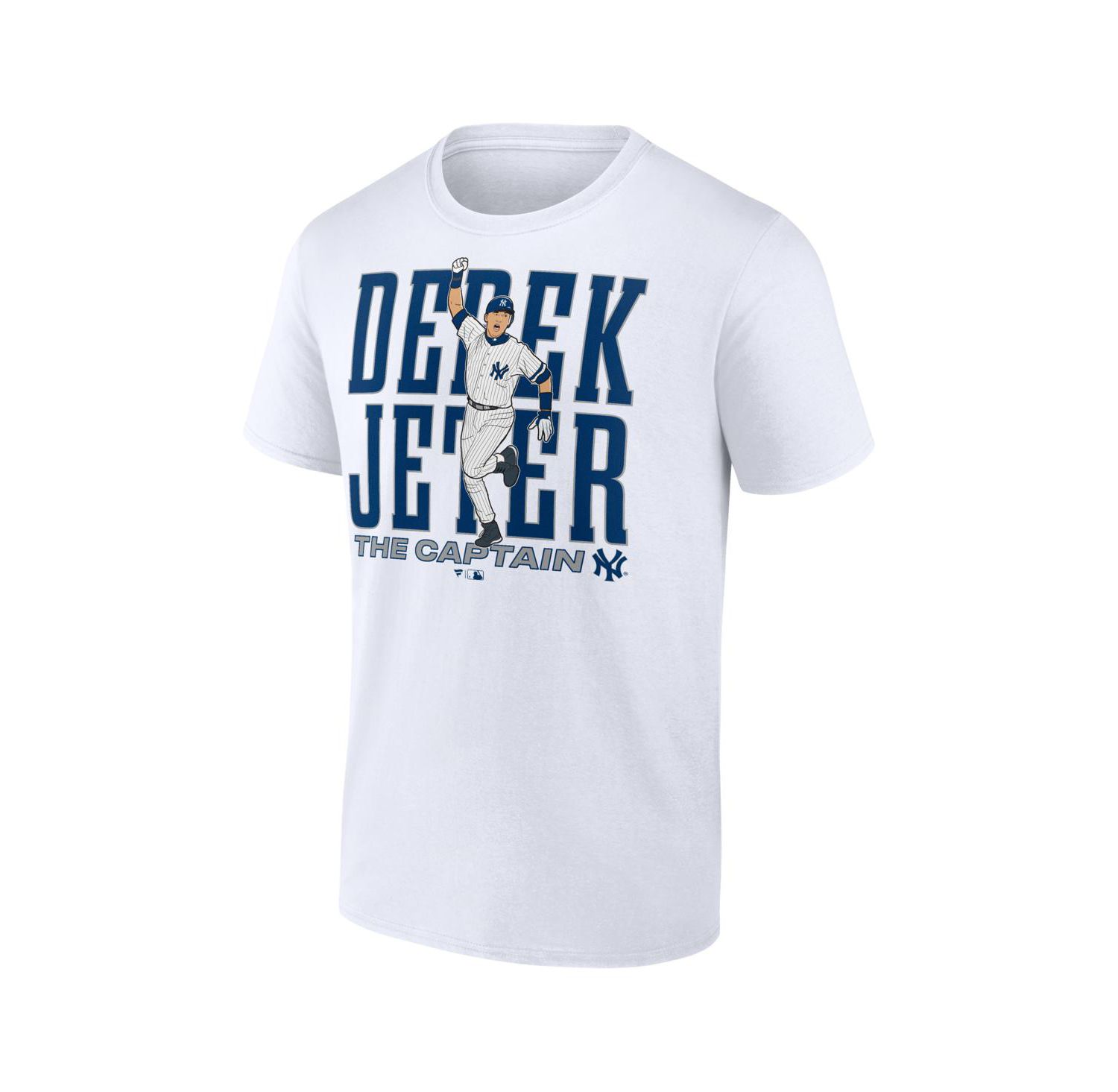 Men's Derek Jeter White New York Yankees Cooperstown Collection Player T-Shirt