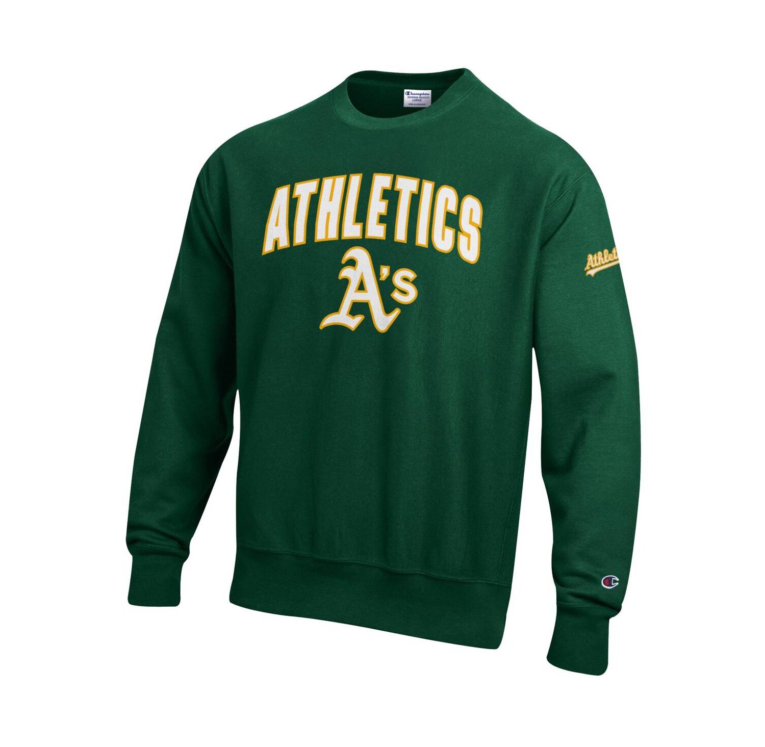 Men's Green Athletics Reverse Weave Chenille Sweatshirt