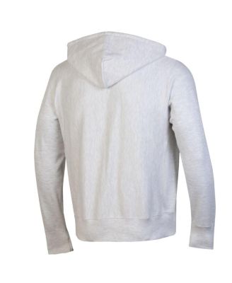 Men's Gray Detroit Tigers Reverse Weave Chenille Full-Zip Hoodie