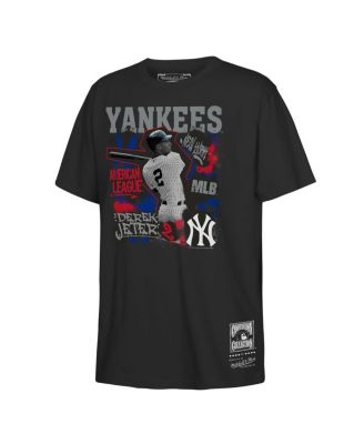 Big Boys and Girls Derek Jeter Black New York Yankees Cooperstown Star Moment T-Shirt