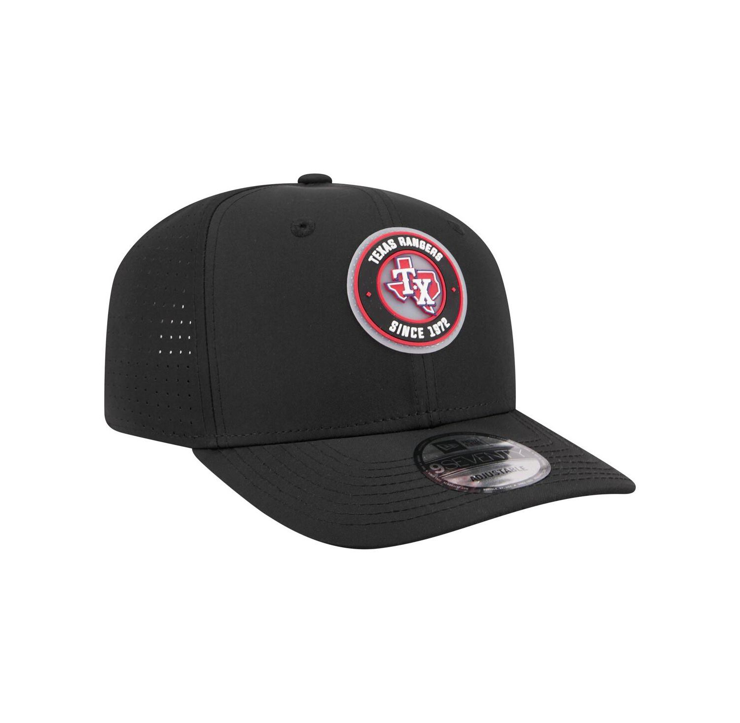Men's Black Texas Rangers Circle 9SEVENTY Adjustable Hat