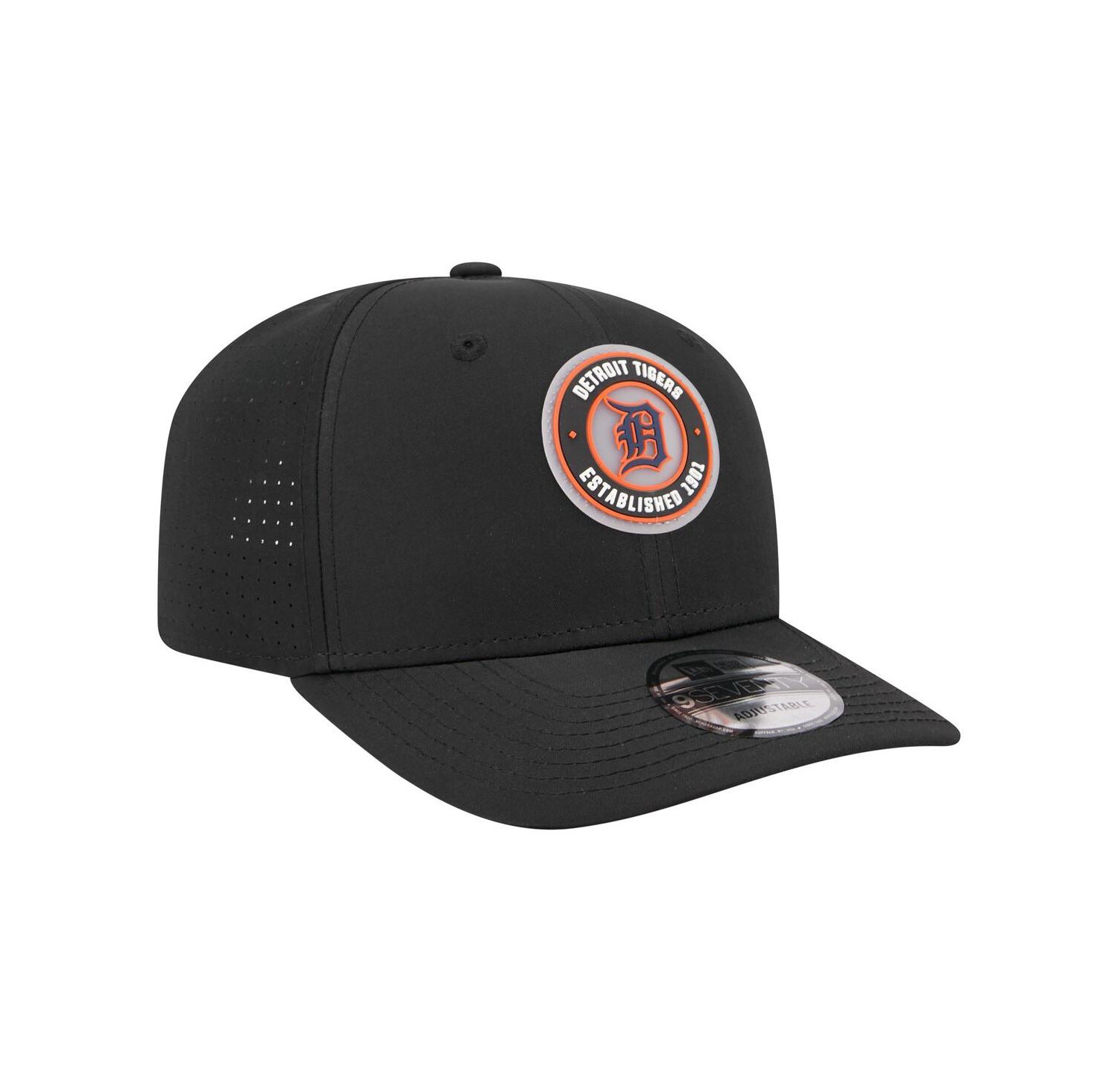 Men's Black Detroit Tigers Circle 9SEVENTY Adjustable Hat