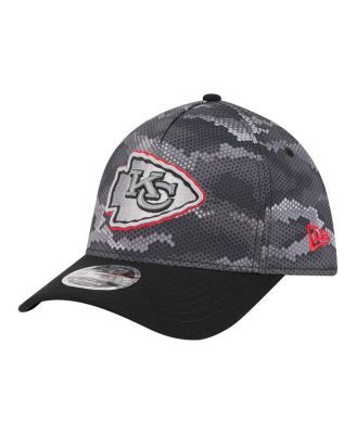 Men's Black Kansas City Chiefs Camo A-Frame 39THIRTY Flex Hat
