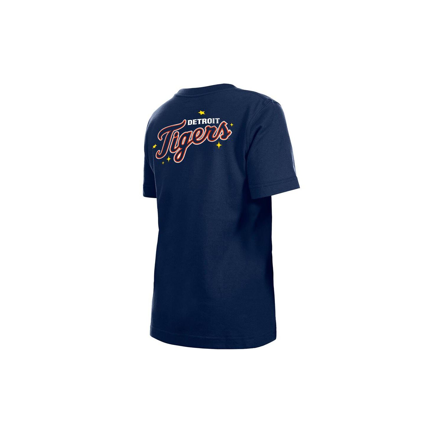 Big Boys and Girls Navy Detroit Tigers Stars Cap T-Shirt