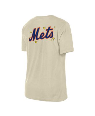 Women's Cream New York Mets Stars Cap T-Shirt