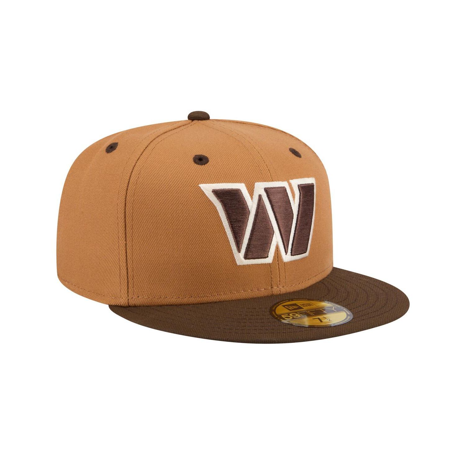 Men's Light Brown/Dark Brown Washington Commanders Two-Tone Walnut 59FIFTY Fitted Hat