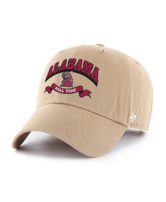 Men's Khaki Alabama Crimson Tide Region Clean Up Adjustable Hat